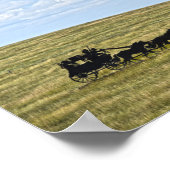 Stagecoach Silhouette Sculpture, South Dakota Poster (Hoek)