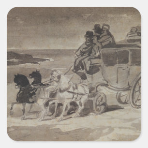 Stagecoach Vierkante Sticker