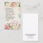 Stageplaats Bloempatroon Visitekaartje (Voorkant / Achterkant)