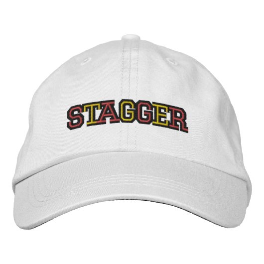 Stagger Unisex White verstelbaar Pet (Voorkant)