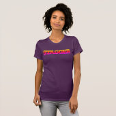 Stagger Women's Paarse T-Shirt (Voorkant volledig)