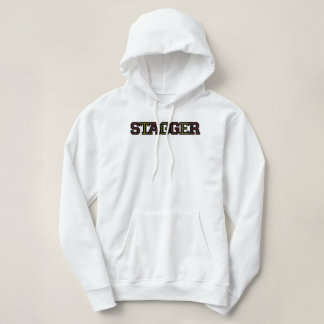 Stagger Women's White Hoodie