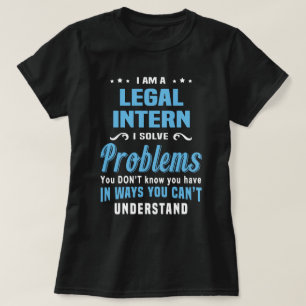 stagiair in de advocatuur t-shirt
