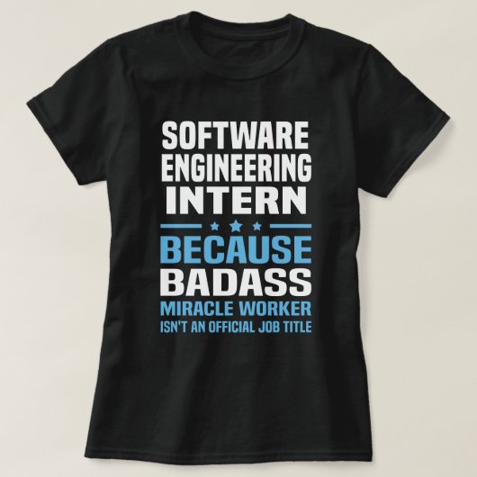 stagiair software-engineering t-shirt (Design voorkant)