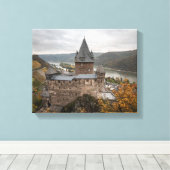 Stahleck Castle Bacharach Duitsland Canvas Afdruk (Insitu (Houten vloer))