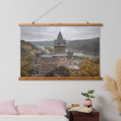 Stahleck Castle Bacharach Duitsland Hangend Wandkleed (Slaapkamer)