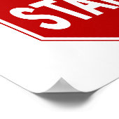 STAHP! Bordjee Poster (Hoek)