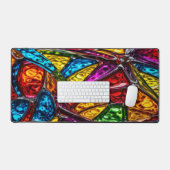 Stain Glass - Desk Mat (Keyboard & Muis)