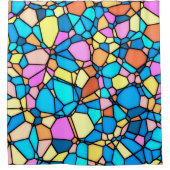 Stain Glass Lite Douchegordijn (Voorkant)