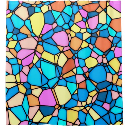 Stain Glass Lite Douchegordijn (Voorkant)