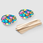 Stain Glass Lite Hand Fan Handwaaier (Niet-gemonteerd)