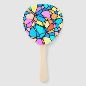 Stain Glass Lite Hand Fan Handwaaier (Achterkant)