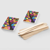 Stain glass tree art  handwaaier (Niet-gemonteerd)