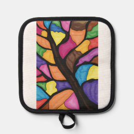 Stain glass tree art  pannenlap
