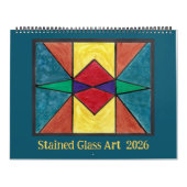 Stained Glass Art Calendar Kalender (Hoes)