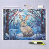 Stained Glass Bunny Tissuepapier (Craft)