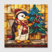 Stained Glass Christmas Penguin (Voorkant)