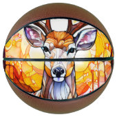 Stained Glass Deer Basketbal (Voorkant)