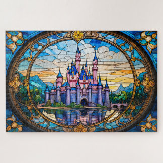 Stained Glass Dream Castle jigsaw puzzle