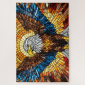 Stained Glass Eagle Jigsaw Puzzle (Vertical)