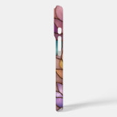Stained Glass Effect Phone Case Floral Mosaic  (Achterkant / Links)