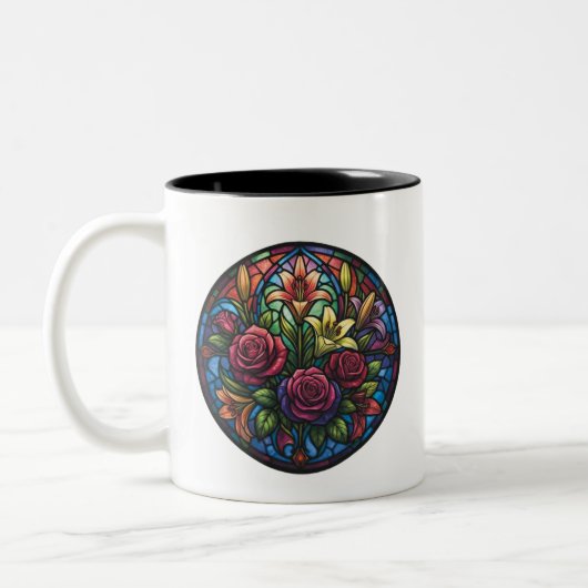 Stained Glass Floral Mug (Gauche)