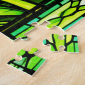 Stained Glass Frog Jigsaw Puzzle (Côté)