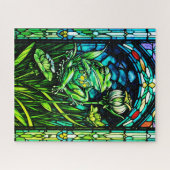 Stained Glass Frog Jigsaw Puzzle Legpuzzel (Horizontaal)
