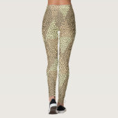 Stained Glass Gold Diamond Pattern Leggings (Achterkant)