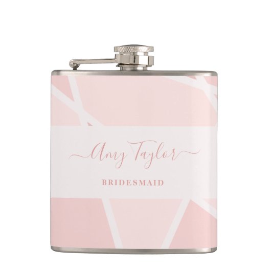 Stained Glass Imitation to Thank Bridesmaids Heupfles (Voorkant)