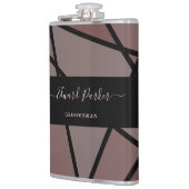 Stained Glass Imitation to Thank Groomsmen Heupfles (Links)