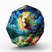 Stained Glass Moonlight Flight Fairy  Fotoblokken (Links)