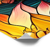 Stained Glass Moonlight Flight Fairy Poster (Hoek)