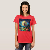 Stained Glass Moonlight Flight Fairy  T-shirt (Voorkant volledig)