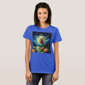 Stained Glass Moonlight Flight Fairy  T-shirt (Voorkant volledig)
