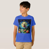 Stained Glass Moonlight Flight Fairy  T-shirt (Voorkant volledig)