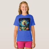 Stained Glass Moonlight Flight Fairy  T-shirt (Voorkant volledig)