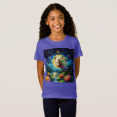 Stained Glass Moonlight Flight Fairy  T-shirt (Voorkant volledig)