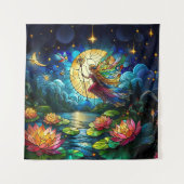 Stained Glass Moonlight Flight Fairy  Wandkleed (Voorkant)