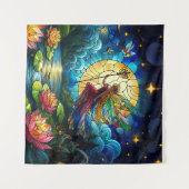 Stained Glass Moonlight Flight Fairy  Wandkleed (Voorkant (horizontaal))