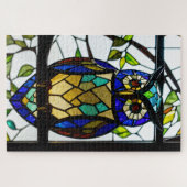 Stained Glass Owl Jigsaw Puzzle (Horizontal)