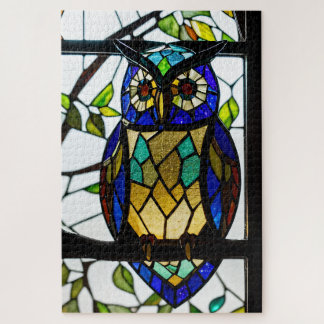 Stained Glass Owl Jigsaw Puzzle Legpuzzel