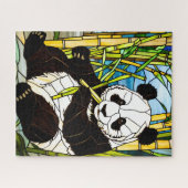 Stained Glass Panda Jigsaw Puzzle (Horizontal)