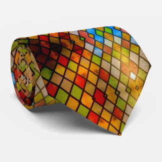 Stained Glass Pattern Church Tie Stropdas