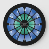 Stained Glass (Radial - Midnight) Grote Klok (Voorkant)