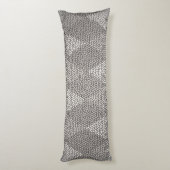 Stained Glass Silver Diamond Pattern Lichaamskussen (Achterkant (Verticaal))