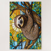 Stained Glass Sloth Jigsaw Puzzle (Vertical)