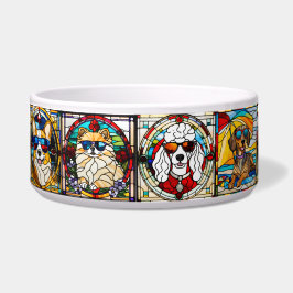 Stained Glass Small Dog Bowl Voerbakje