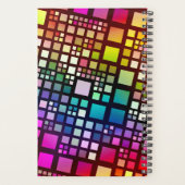 stained glass squares - vibrant rainbow :  planner (Achterkant)