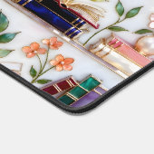 Stained Glass Style Bookshelf Desk Mat (Coin)